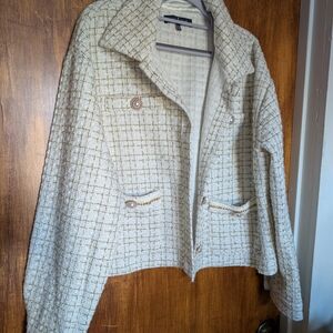 Cream Tweed Jacket - Simply Southern